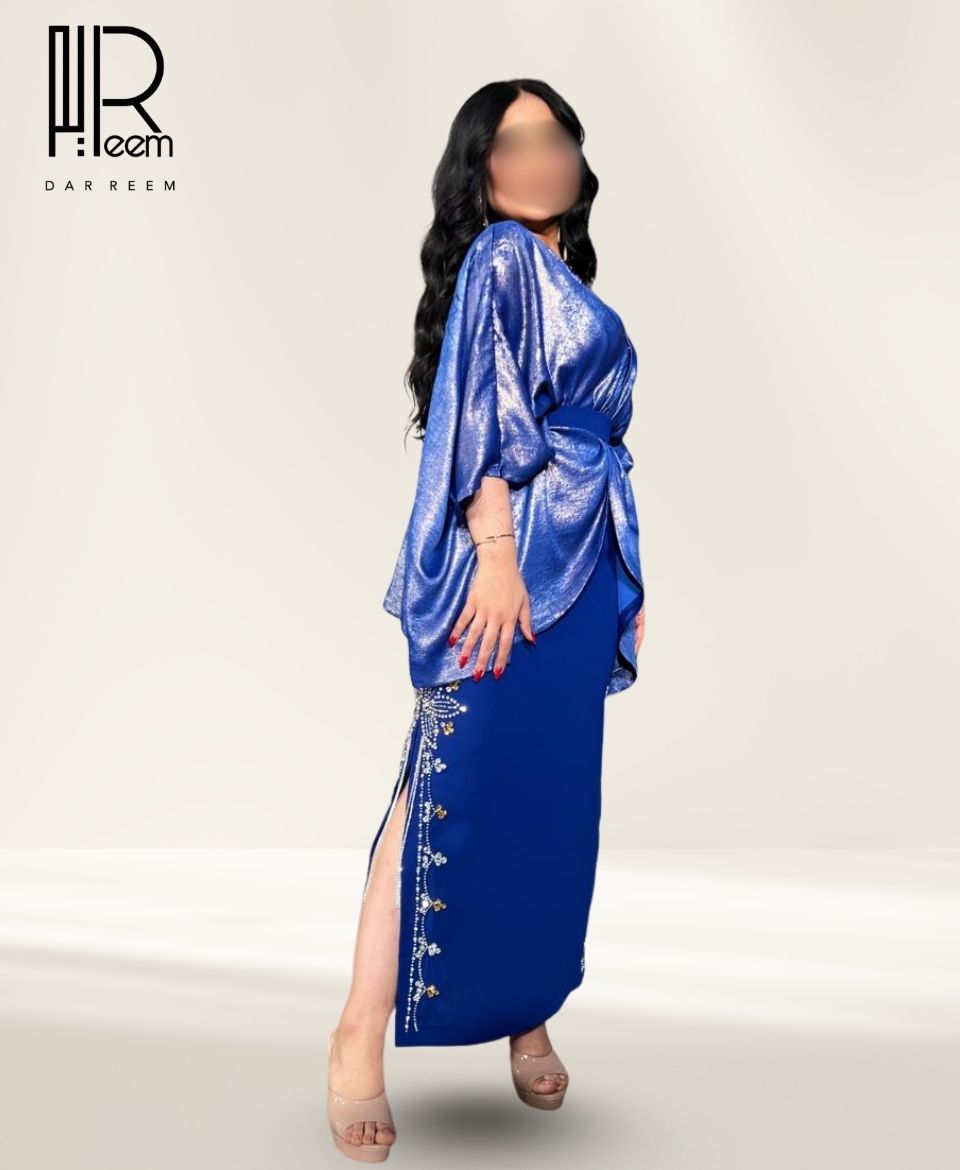 فستان "ليالي الريم" الأزرق الملكي فستان "ليالي الريم" الأزرق الملكي